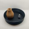 tijela redonda com bordado interior honeycomb