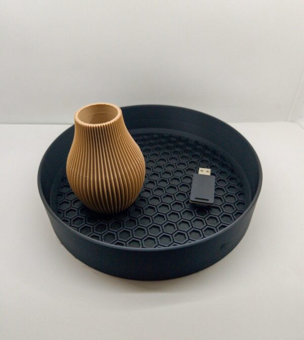 tijela redonda com bordado interior honeycomb