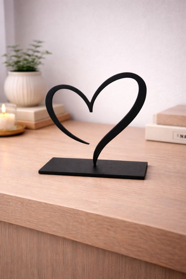 stand minimalista coração