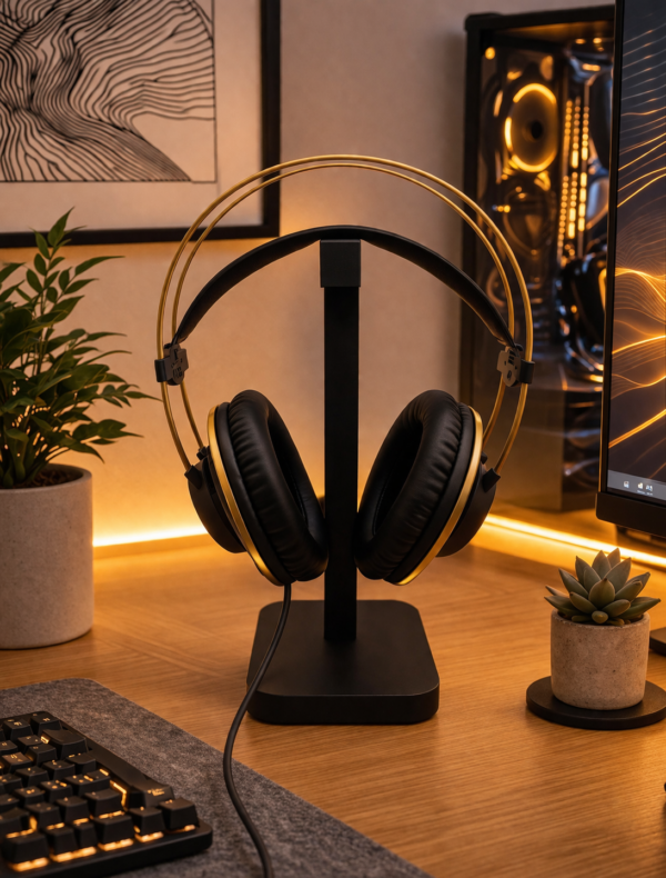 stand elegante para headphones