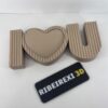 moldura "i love you" para fotografias